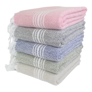 100% coton Jacquard rayé serviettes de plage séchage rapide doux polyvalent en relief Logo tissu recyclé tissé été y compris sac - Product Image 2