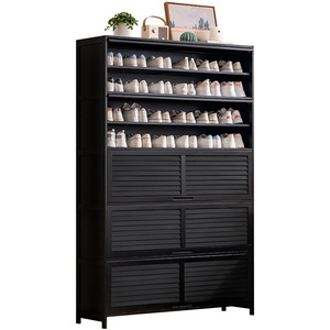 Multi-layer <b>shoe</b> cabinet, integrated <b>shoe</b> <b>rack</b> for the entrance, multi-functional, large-capacity floor-standing <b>shoe</b> <b>rack</b>, - Product Image 5