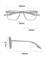 TR90 Anti Blue Light Camping Gafas de lectura Deportes al aire libre Medidas antideslizantes Gafas para ancianos