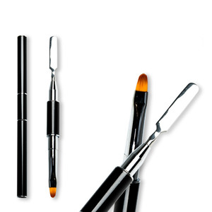 Double Head <strong>Nail</strong> <strong>Pen</strong> Take and Press Glue Embossed <strong>Nail</strong> Brush Lines Painting <strong>Pen</strong> Brushes UV Gel <strong>Polish</strong> Tips Brush Custom LOGO 1PC - Product Image 3