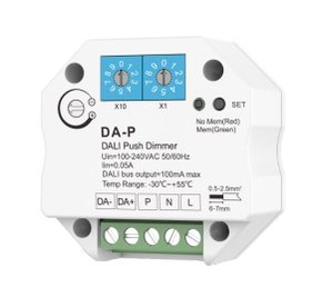 Fuente <span class=keywords><strong>de</strong></span> Alimentación SKYDANCE DA-P 16VDC <span class=keywords><strong>DALI</strong></span> BUS 100-240VAC <span class=keywords><strong>DALI</strong></span> Push, Atenuador Pequeño con Velocidad <span class=keywords><strong>de</strong></span> Atenuación Ajustable - Product Image 3