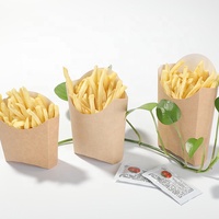 Boîte d'emballage de chips de pommes de terre Coupe de frites 16oz Triangle Boîte de frites