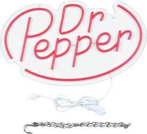 Enseigne néon LED rouge pour la maison, le centre commercial, la chambre, le magasin de boissons, la décoration murale de la « Man Cave » - Cadeau de Noël et décoration de fête personnalisables - Product Image 2