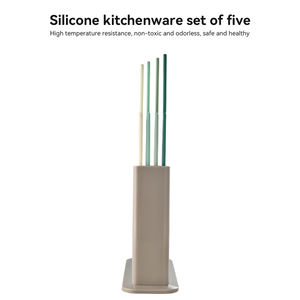 Ensemble de planches à découper antidérapantes en PP pour la cuisine, 4 pièces, planches à découper classifiées pour aliments pour bébés et fruits, avec support de rangement - Product Image 6