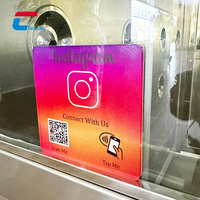 Programable 100*100mm 120*120mm NTAG213 215 216 Chip incrustado placa NFC hoja acrílica Placa de revisión NFC para revisión Boost