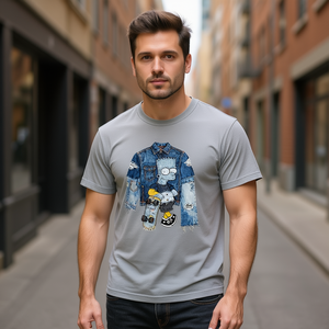 T-shirt unisexe 210GSM 100% coton, décontracté, respirant, durable, impression DTF, t-shirt pour homme - Product Image 3