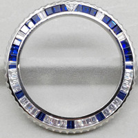 Montre en diamant au design personnalisé, 40 mm, montre en moissanite CZ, lunette pour les pièces de montres de marque