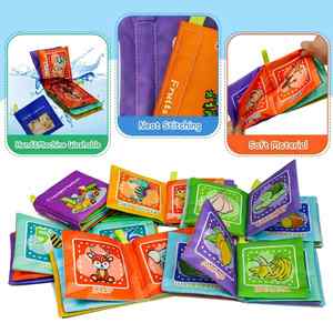 Livres en tissu froissé pour bébés, jouets d'apprentissage précoce, 6 à 12 mois, livres pour bébés, jouets, cadeaux - Product Image 4