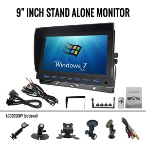 New 9 inch kỹ thuật số Bảng điều khiển hiển thị cho xe 4-pin 1080P HD AHD đảo ngược màn hình stereo chức năng GPS USB cho ô tô xe tải - Product Image 6