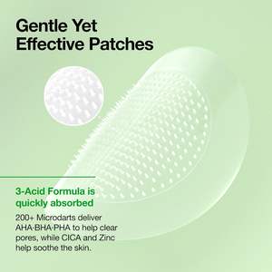 Anua Triple Acid Spot Care Microdart Patch 12 Unidades AHA BHA PHA Hidrocoloide Tratamiento Facial para el Acné - Product Image 5