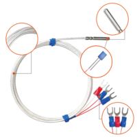Sensor Suhu Industri Suhu Tinggi -50~200/450℃ Kabel Tahan Air Resistansi Platinum PT100 RTD