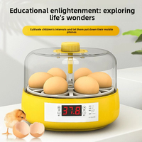 Incubadora de Huevos Inteligente Automática para el Hogar, Caja de Incubación con Cama de Agua para Huevos de Codorniz, Pollitos y Loros
