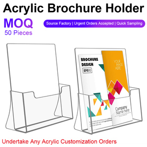 8.5x11 inch A4 2 gói rõ ràng minh bạch <span class=keywords><strong>Flyer</strong></span> Rack hiển thị Acrylic hiển thị đứng truy cập tổ chức Acrylic Brochure chủ - Product Image 3