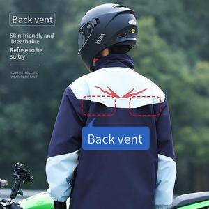 Ensemble de pluie moto toutes saisons pour <span class=keywords><strong>homme</strong></span> adulte, veste et pantalon imperméables en Taslon, pour sports de plein air - Product Image 2