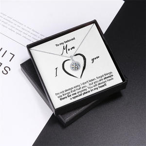 ขายดีสร้อยคอจี้กลม CZ แบบเต็มจี้พ็อดแสงจันทร์คืนสไตล์มินิมอลลิทของขวัญเครื่องประดับแปลกใหม่ - Product Image 1