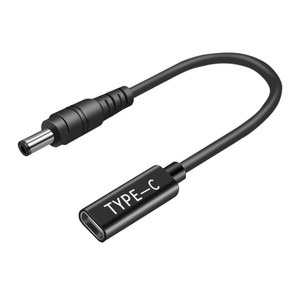 Type C To 5.5mm <b>DC</b> <b>Power</b> Adapter <b>Cable</b> For Laptop Fast Charging 45W Black - Product Image 2