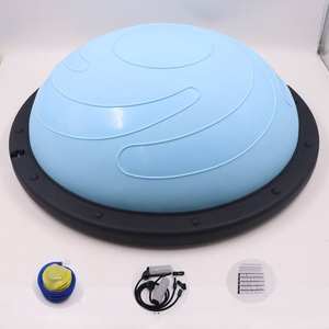 ลูกบอลไวเป็นลอนพีวีซีขนาด58ซม. ลูกบอลโยคะกึ่งกลมแบบหนาสร้างสมดุลสำหรับฟิตเนสและพิลาทิสน้ำหนักเบาครึ่งซีก - Product Image 4