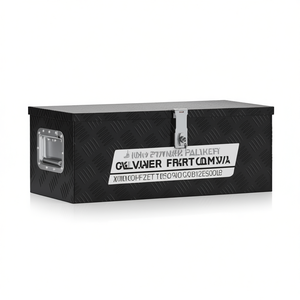 Boîte de rangement en aluminium 27,6x12,2x10,6 pouces avec fermeture à loquet, boîte à outils pour garage, étanche, revêtement poudré - Product Image 1