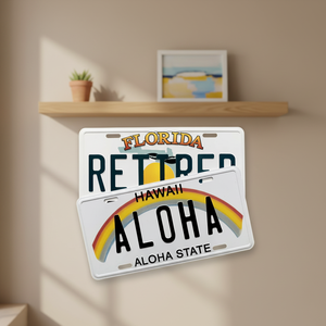 Placa de Matrícula de Aluminio Personalizada de 6"x12" con Logotipo en Relieve, Placa de Matrícula de Metal Personalizada al por Mayor - Product Image 1