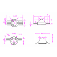 EKINGLUX 8080 RGB 6-Pin SMD LED Chips Haute Performance Super Flux Diode 350ma 700ma 1W 3W Haute Puissance avec Excellentes Performances