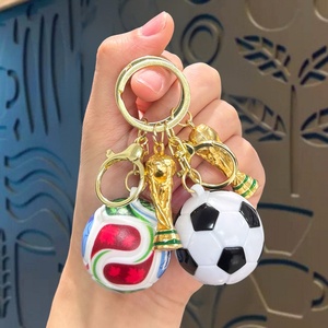 Nouveau design 2026 – Porte-clés de football 3D – <span class=keywords><strong>Mousqueton</strong></span> étanche pour sacs à dos, souvenir et cadeau pour les fans - Product Image 3