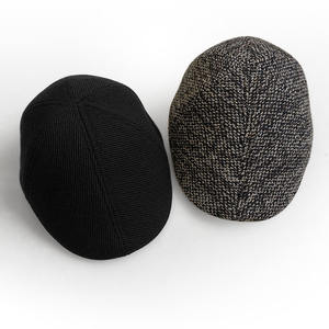 หมวกไอวี่แบนเรียบลายสก๊อตภาษาอังกฤษหมวกไอวี่แบบเรียบว่างเปล่าสำหรับผู้หญิงฤดูใบไม้ร่วงฤดูหนาวแฟชั่นอบอุ่นศิลปะจิตรกรหมวกไอวี่ - Product Image 6