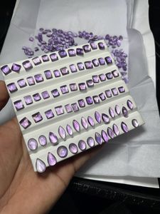 Lote de Cabujones de Amatista Púrpura de Calidad AAA: Piedras Preciosas de Formas Variadas para Joyería, Precio al por Mayor - Product Image 2