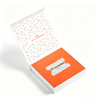 Boîte cadeau magnétique personnalisée avec logo, vide, haut de gamme, pour cartes de remerciement, de membre, VIP, de crédit ou de banque