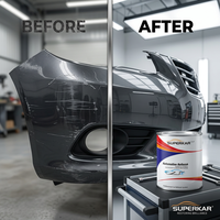 Échantillons Gratuits Superkar – Résine Acrylique Écologique à Faible Teneur en COV, Non Toxique, Conforme aux Normes Environnementales Américaines – Peinture Automobile et Apprêt pour Ateliers de Carrosserie