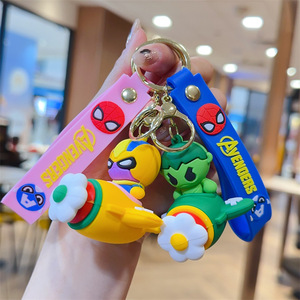 Portachiavi a Forma di Aeroplano Cartoon, Regalo per Ragazzi, Accessorio Anti-smarrimento per Chiavi Auto con Cinturino da Polso, Portachiavi 3D - Product Image 4
