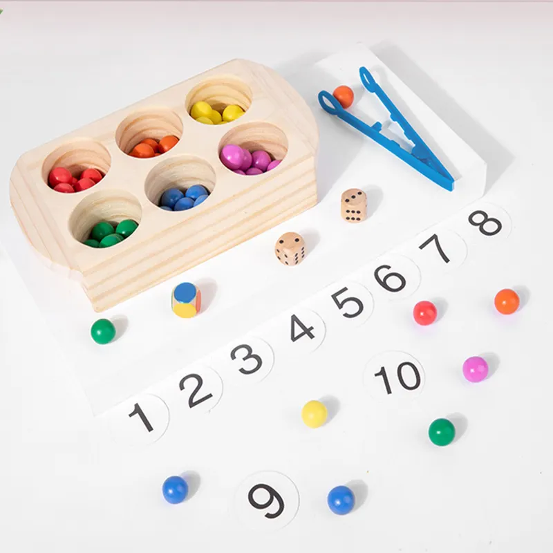 เด็กเรียนรู้แท็บเล็ตของเล่นการศึกษากล่องเรียงลำดับสีเด็ก Montessori ของเล่นเพื่อการศึกษา
