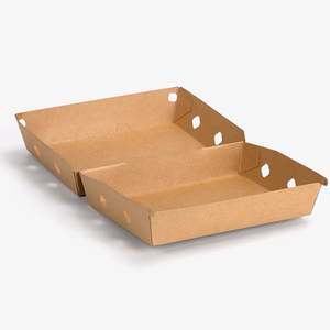 Fabricantes de China Caja de hamburguesas de papel Kraft impresa personalizada Diseño de logotipo Hamburguesas de grado alimenticio Caja de embalaje de hamburguesas - Product Image 6