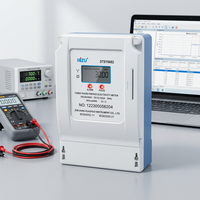 Compteur d'énergie électronique prépayé triphasé mural personnalisable avec carte IC, précision classe 1.0, 100A, affichage LCD, pour centre de données