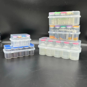 Transparent <b>Plastic</b> Vial <b>Box</b> for Laboratory Use - Product Image 1