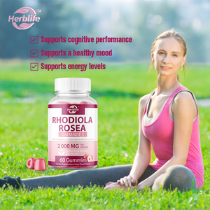 OEM Hot-selling Sugar- Free Rhodiola Rosea Gummies - <b>Antioxidant</b>, Mood, Immunity &Energy Support, Supports Cognitive Performance - Product Image 3