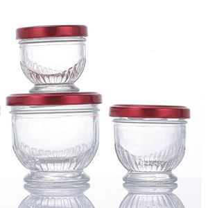Vente en gros Récipient alimentaire 50ml 70ml 100ml clair Nid d'oiseau <span class=keywords><strong>Pas</strong></span> <span class=keywords><strong>cher</strong></span> Miel <span class=keywords><strong>Confiture</strong></span> Yaourt Bocaux en verre avec couvercles - Product Image 6