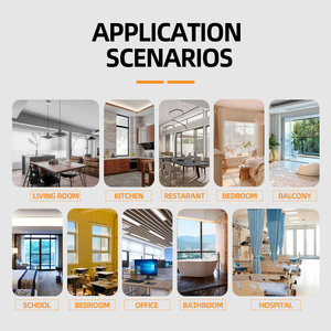 Phụ kiện cửa sổ bằng hợp kim nhôm, ray rèm trần nhà màu trắng, bề mặt nhẵn, chạy êm, bán buôn nhà máy, ứng dụng trong nhà - Product Image 6