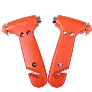 Emergency Hammer Red 2-in-1 Safety Tool For Car Window Breaker Rescue Escape With Seatbelt Cutter - Product Image 1