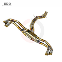 SDO Luxe Échappement Catback Valvetronic en Titane Doré pour Lamborghini URUS 4.0T V8 2018-2026 Performance à Quatre Sorties