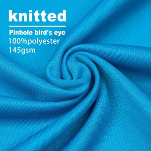 Bán buôn 100% <span class=keywords><strong>polyester</strong></span> Pinhole Chim Mắt vải nhà máy hàng tồn kho, Trọng lượng nhẹ và thoáng khí dệt kim lưới vải - Product Image 5