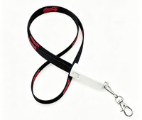 Nouveau cordon USB multifonction 6-en-1 en polyester avec charge rapide 60W, support de badge d'identification, personnalisable OEM, cadeau d'entreprise, article promotionnel pour salon professionnel