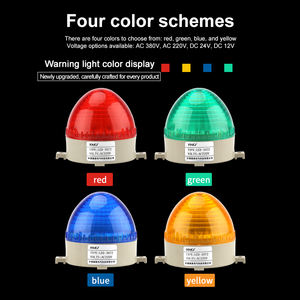 Feu de signalisation stroboscopique 12V 24V 220V LED-3072, voyant lumineux rond clignotant, lampe LED, signal d'avertissement de sécurité, alarme - Product Image 5