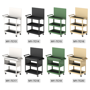 3-Tier Cán công cụ giỏ hàng bán buôn cho cơ khí hội thảo Tủ lưu trữ kho công cụ xe đẩy công cụ xe đẩy ngành công nghiệp nhà để xe - Product Image 6