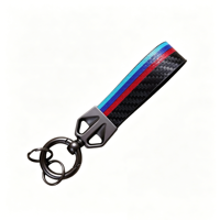 Porte-clés de voiture en cuir avec base métallique couleur canon de fusil, anneau à ressort anti-perte, durable, multi-styles, cadeau, accessoires intérieurs de voiture