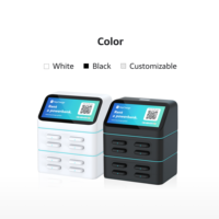 Estación de Alquiler de Baterías Compartidas HeyCharge de 8 Ranuras con Código QR, Resistente al Fuego, ABS, 4G, para Laptop, Cámara, Reloj Inteligente - Nuevo Negocio
