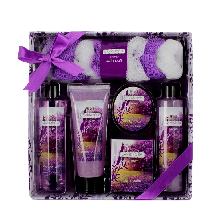 Odm Oem Romantische Elegantie Luxe Vrouw Lichaamsverzorging Papier Doos Aromatische Spa Bad Gift Set