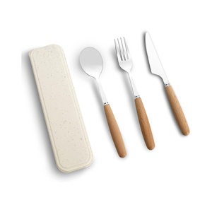 Ensemble de cuillères en plastique créatives de haute qualité avec un design mignon, vaisselle portable pour enfants et étudiants, comprend des cuillères et des fourchettes - Product Image 1