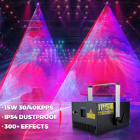 Лазерные проекторы Knight 15 Вт, полноцветные, 3D-анимация, ILDA, RGB, высокая мощность, для клубов