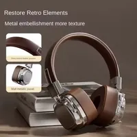 Headphone Retro On-Ear Berkabel/Nirkabel Mode Ganda untuk Peredam Kebisingan Aktif (ANC) Headset Gaming Stereo HIFI Tipe-C
