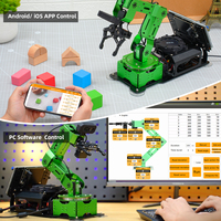 Hiwonder JetArm ROS1/ROS2 Chartgpt Robot Arm Kit Soporte AI Interacción de voz Reconocimiento de captura de escena 3D, seguimiento y clasificación